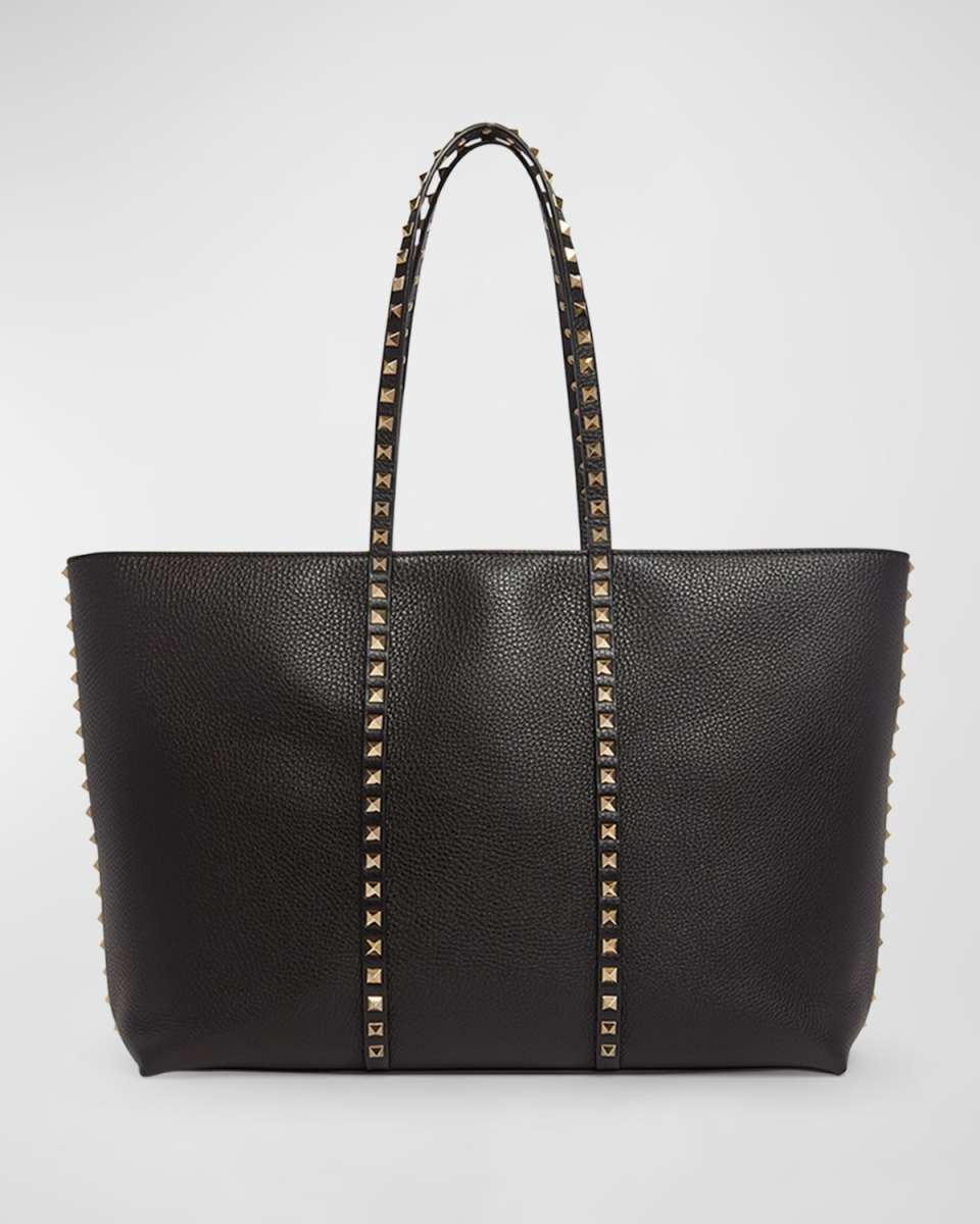 Rockstud Medium Leather Tote Bag